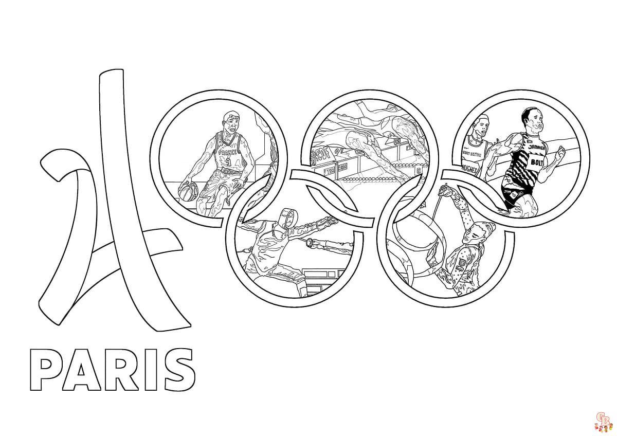 coloriage jeux olympiques dete de