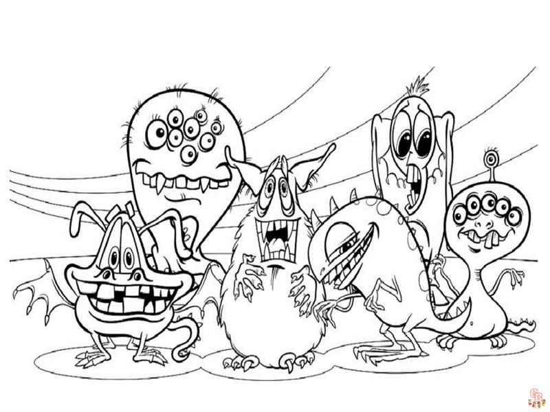 coloriage monstre