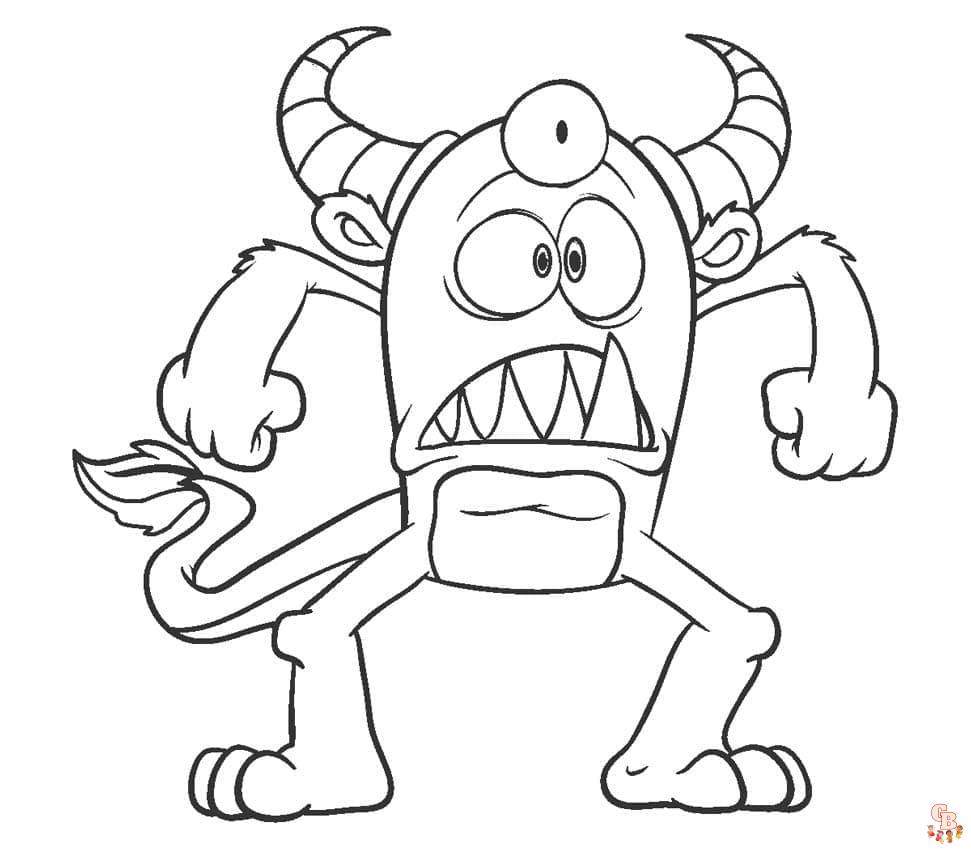 coloriage monstre