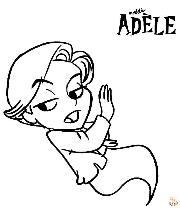 coloriage mortelle adele