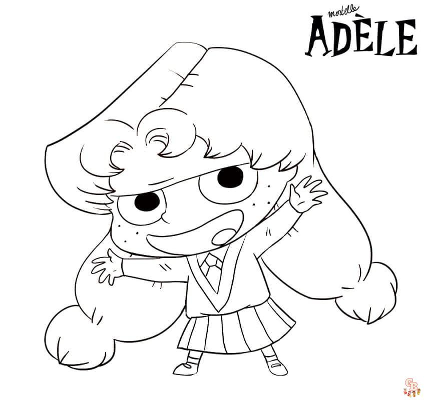 coloriage mortelle adele