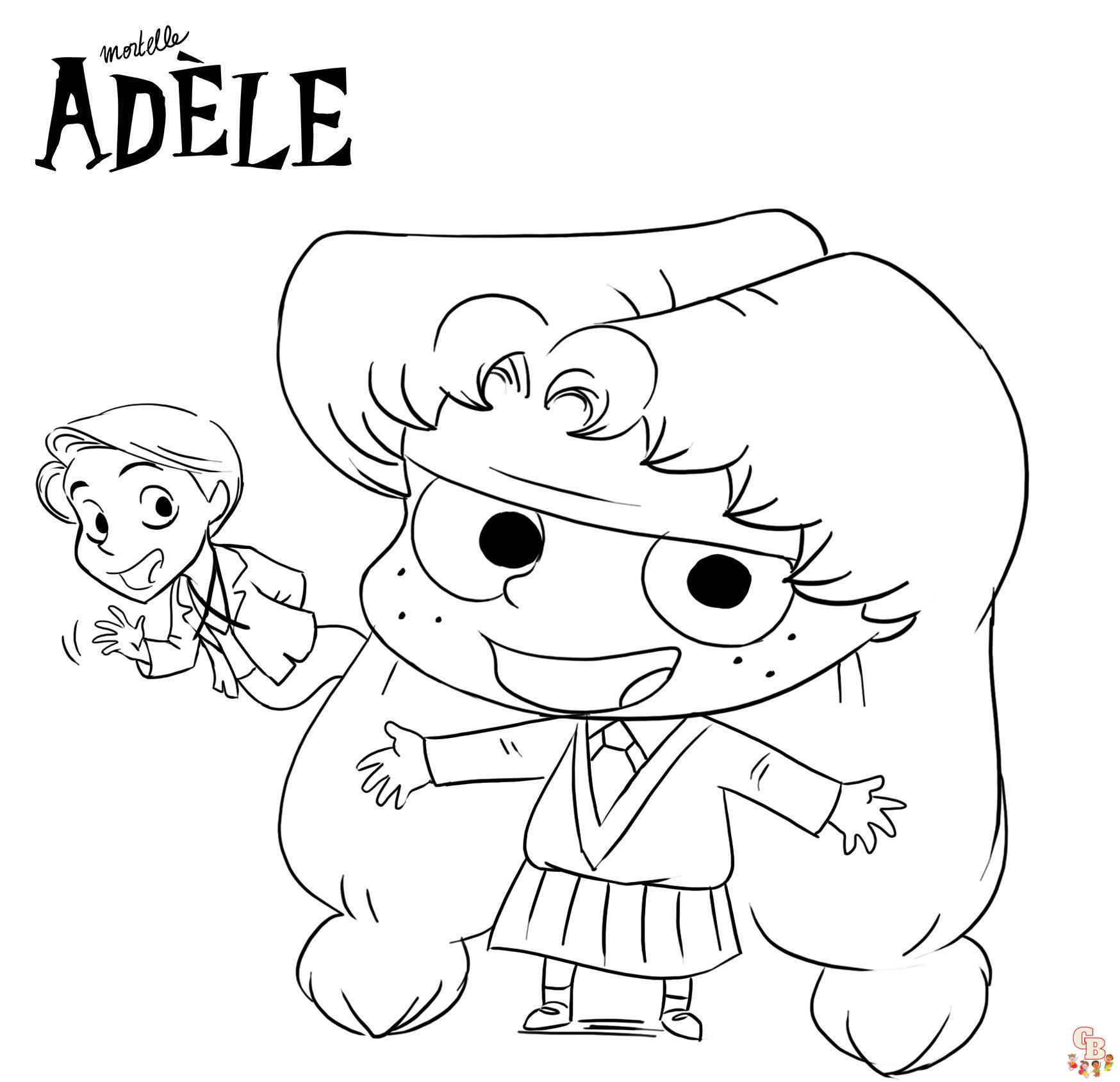 coloriage mortelle adele