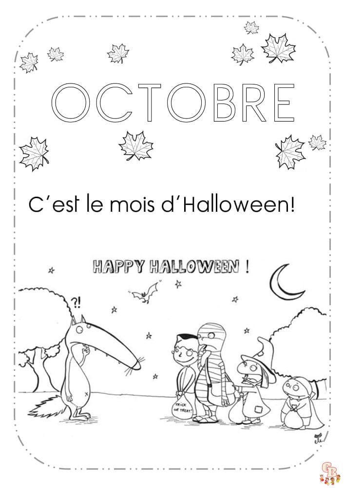 coloriage octobre