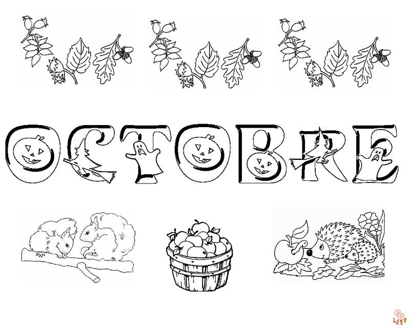 coloriage octobre