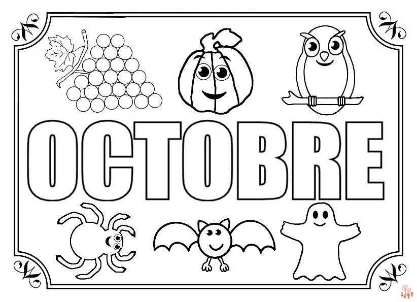 coloriage octobre