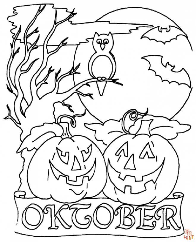 coloriage octobre