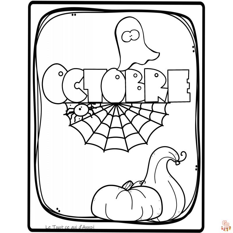 coloriage octobre