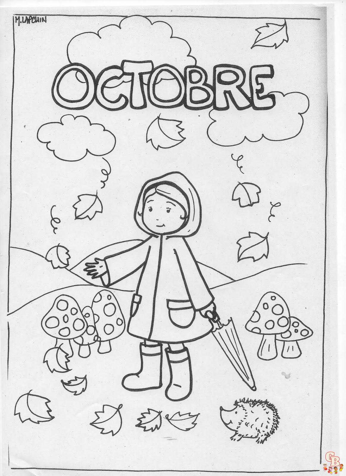 coloriage octobre maternelle