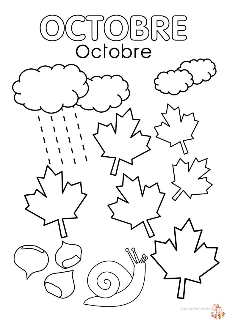 coloriage octobre maternelle