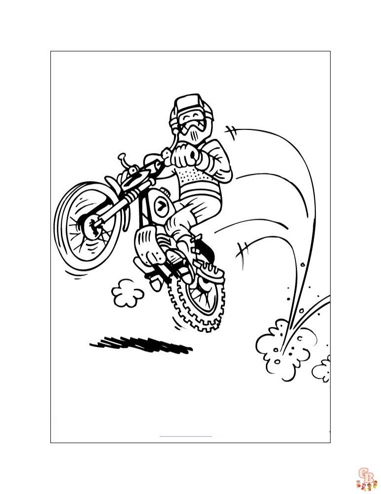 coloriage pages moto