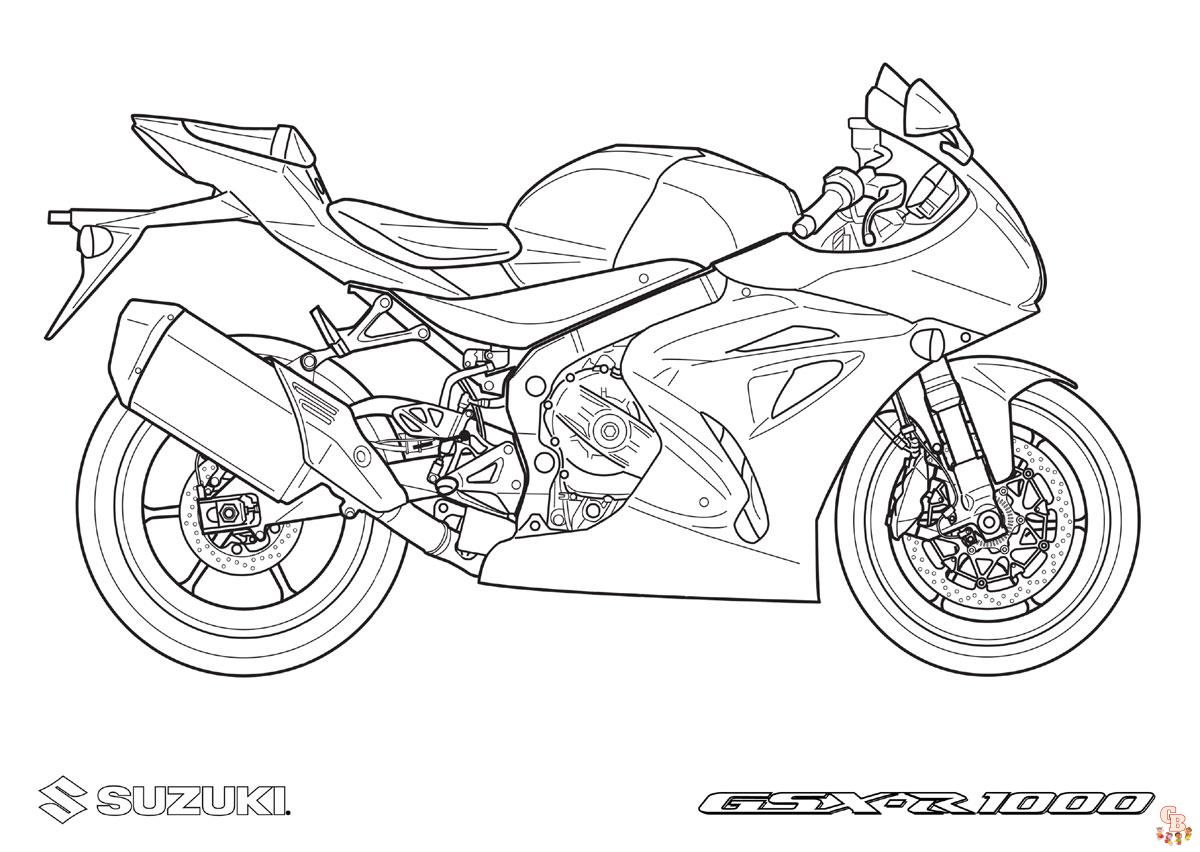 coloriage pages moto