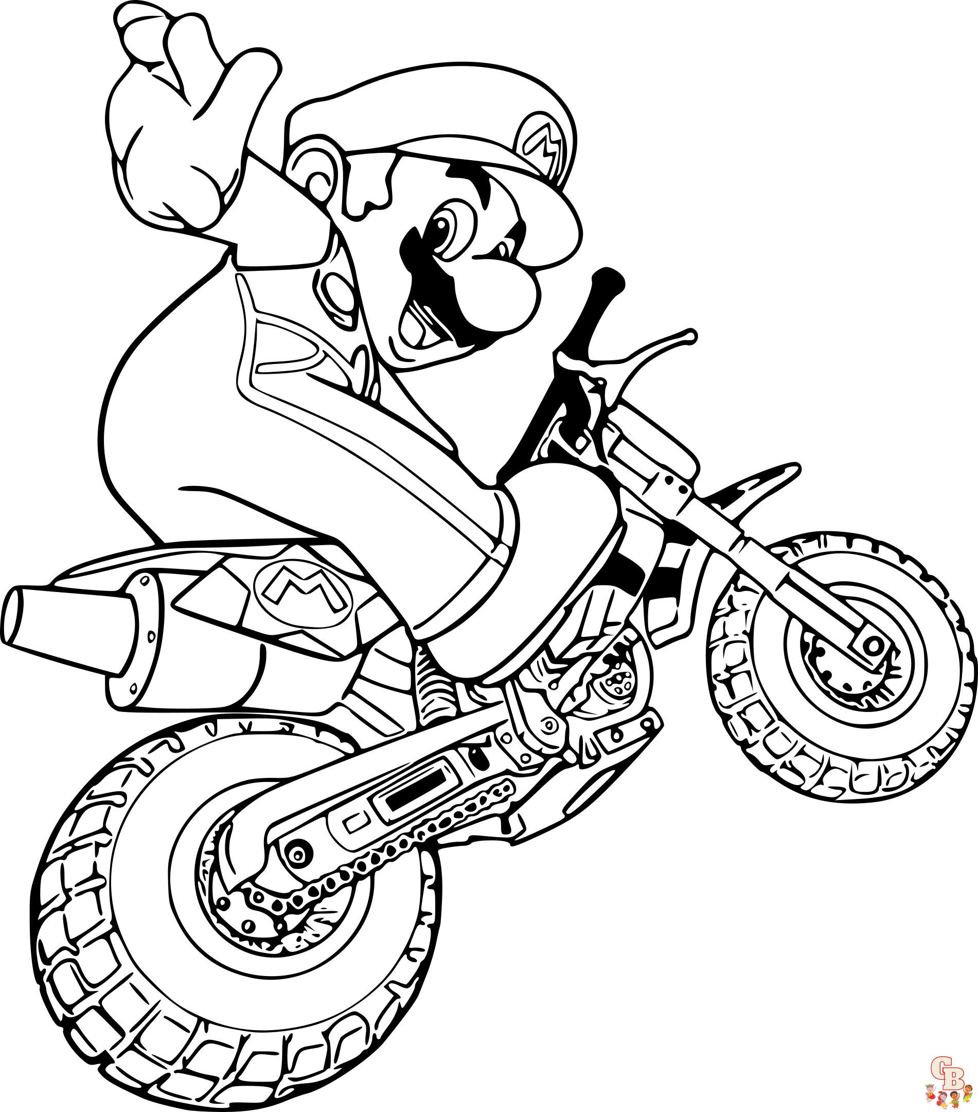 coloriage pages moto