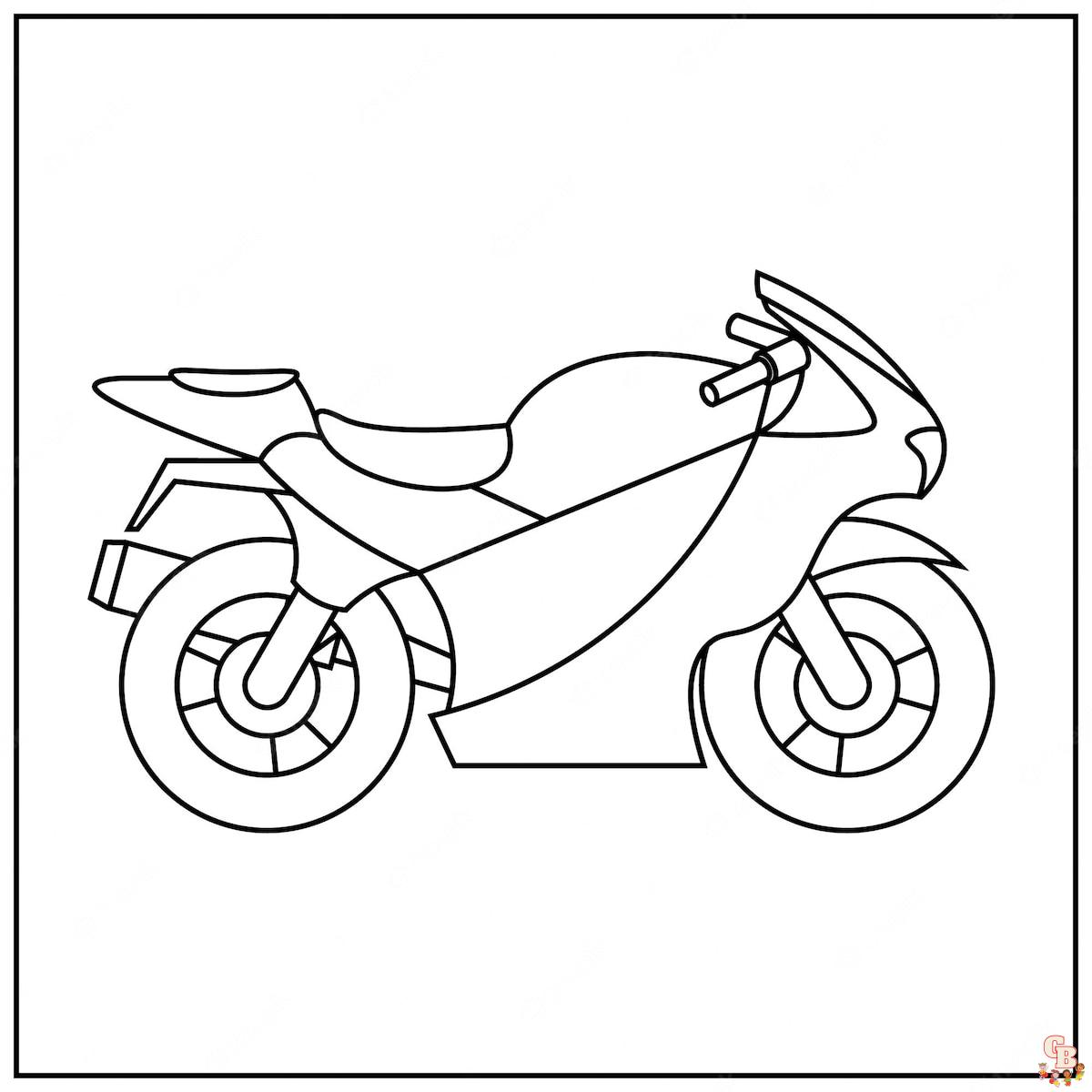 coloriage pages moto