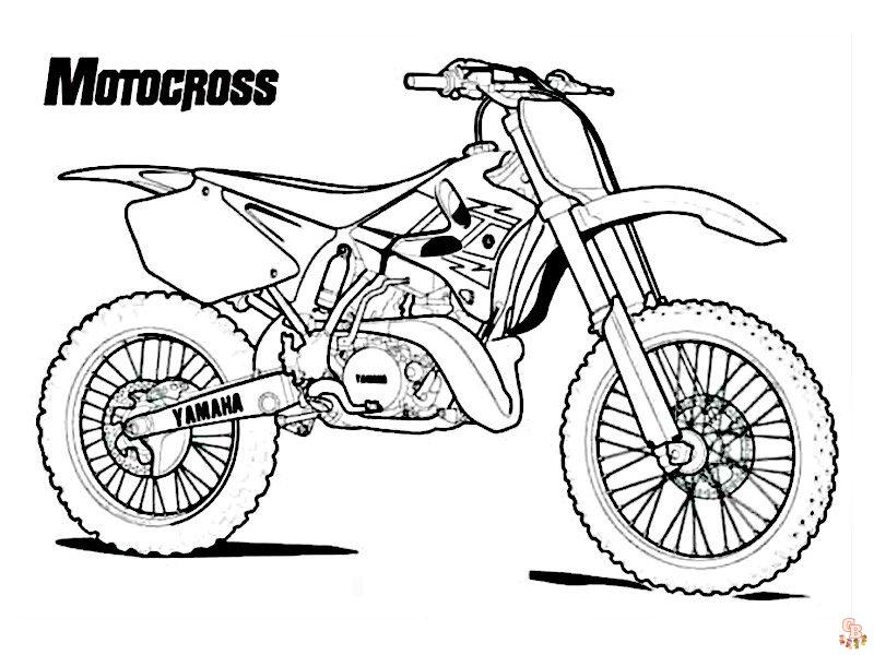 coloriage pages moto