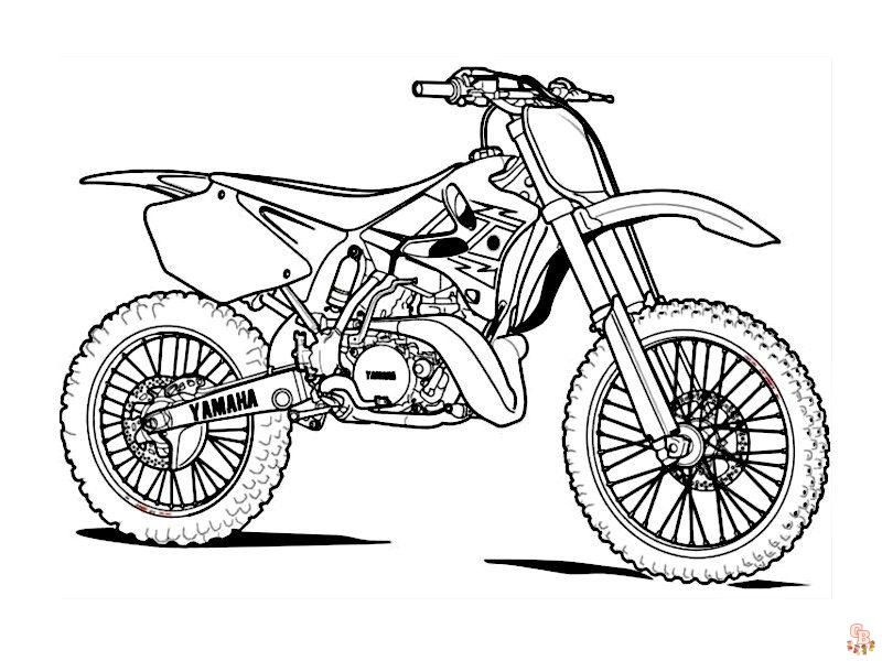 coloriage pages moto