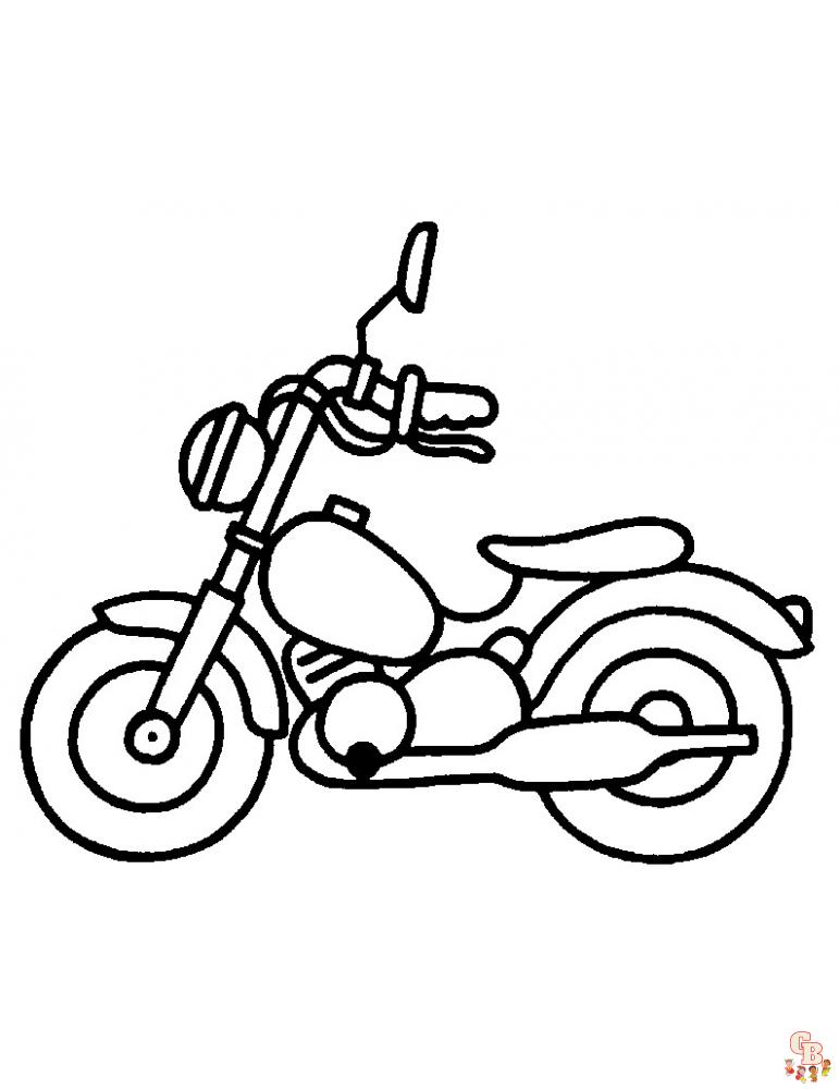 coloriage pages moto