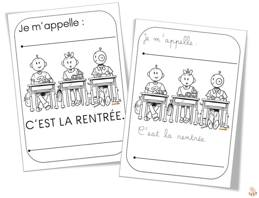 coloriage rentree des classes