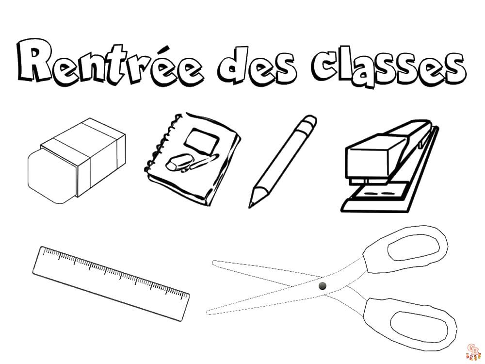 coloriage rentree des classes