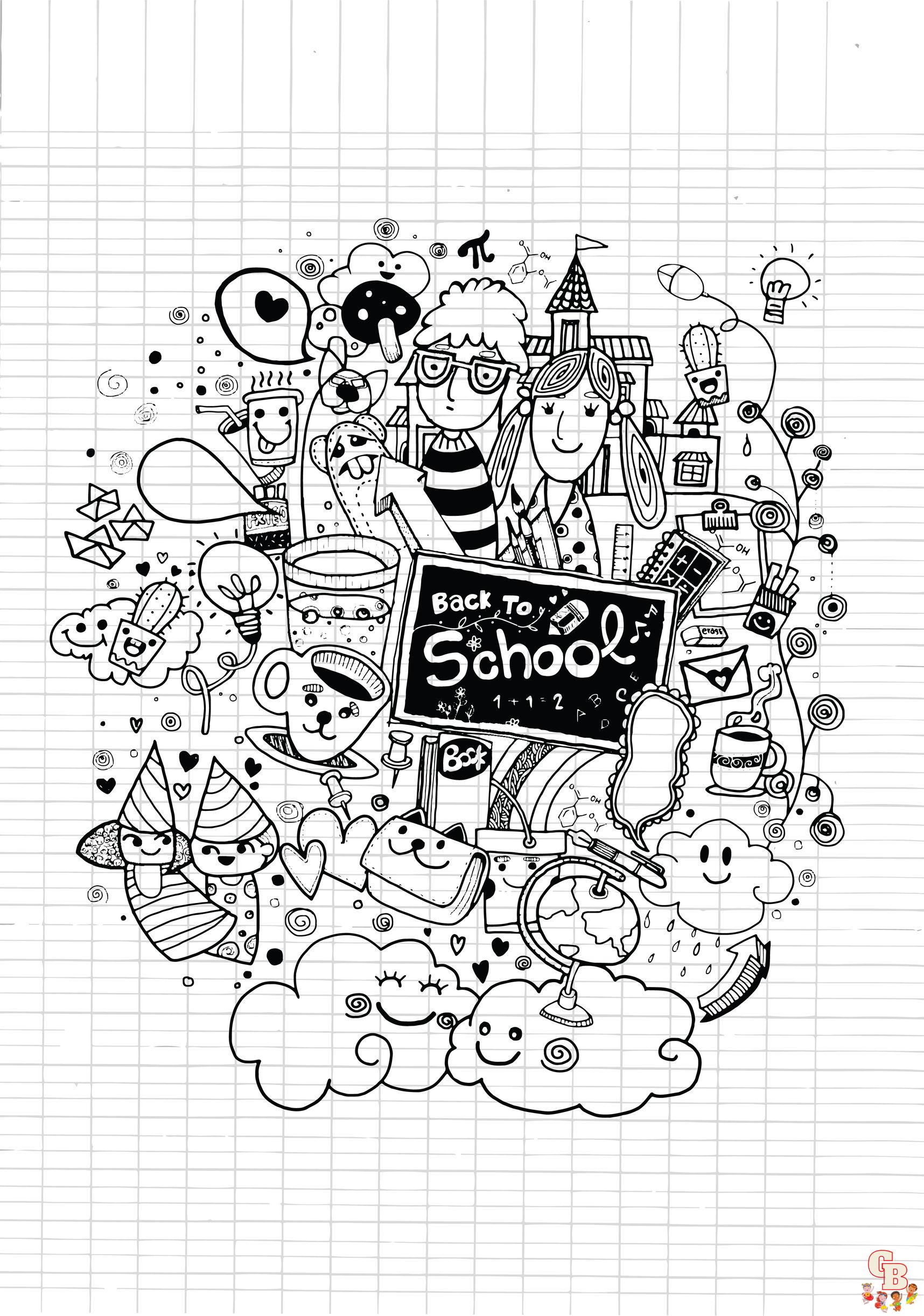 coloriage rentree des classes