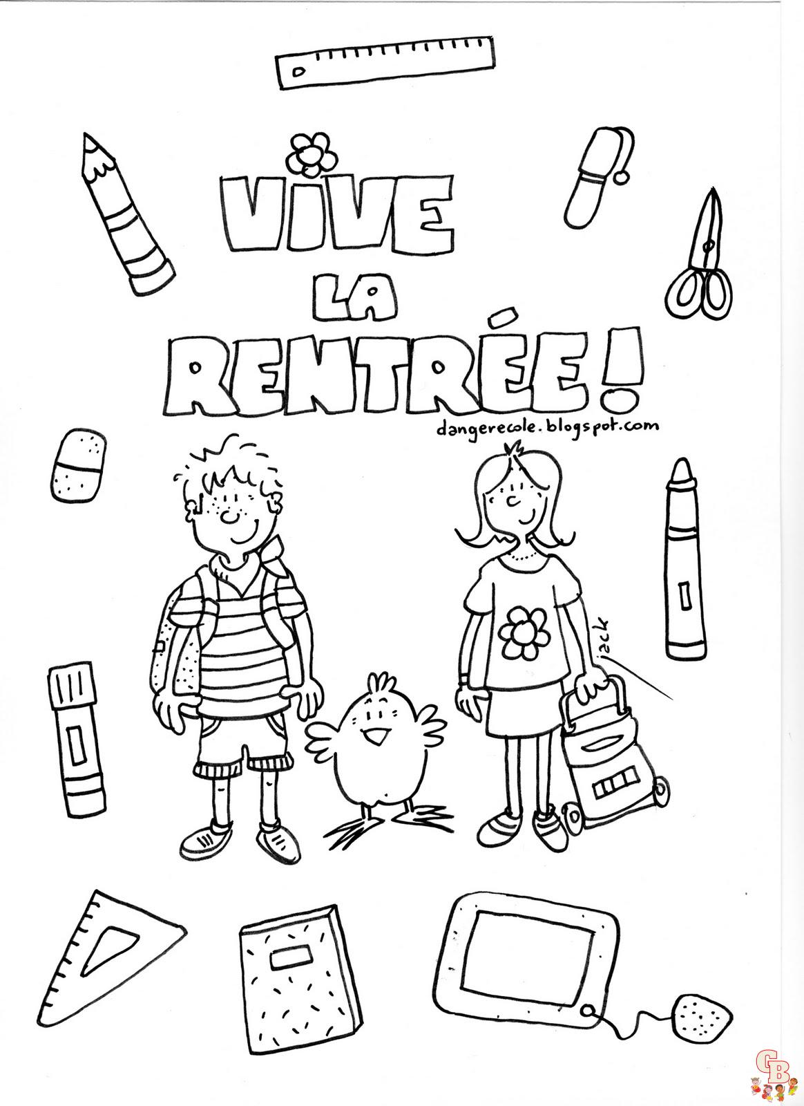 coloriage rentree des classes