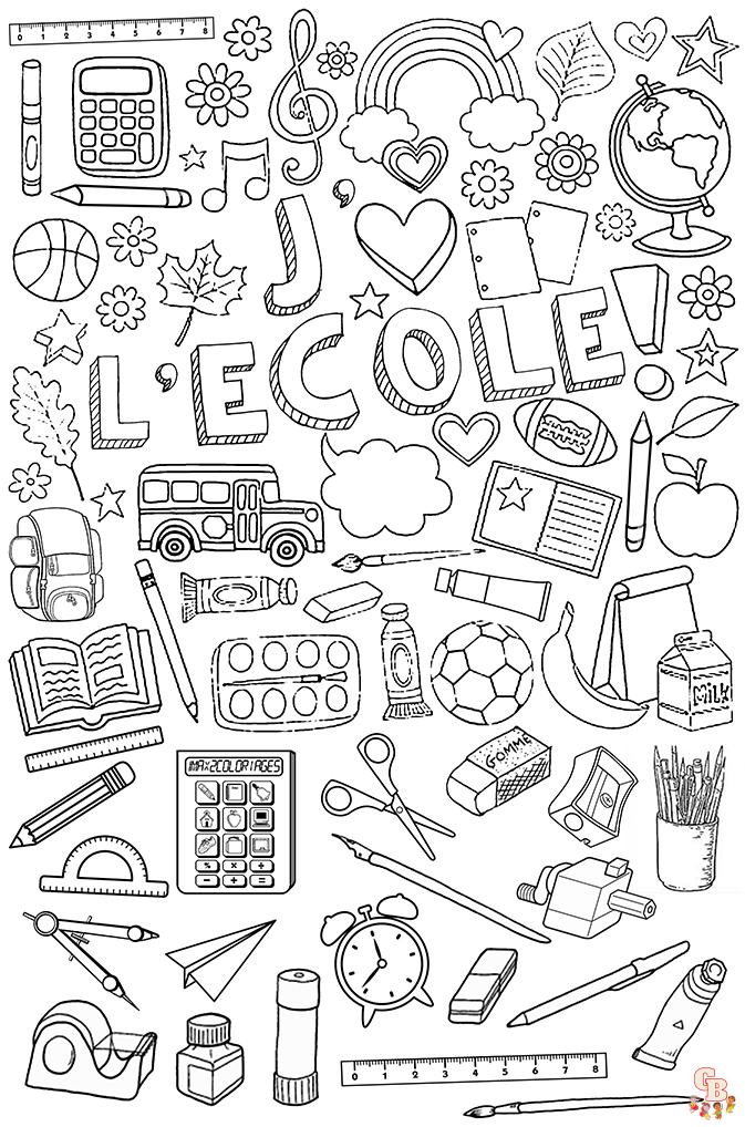 coloriage rentree des classes