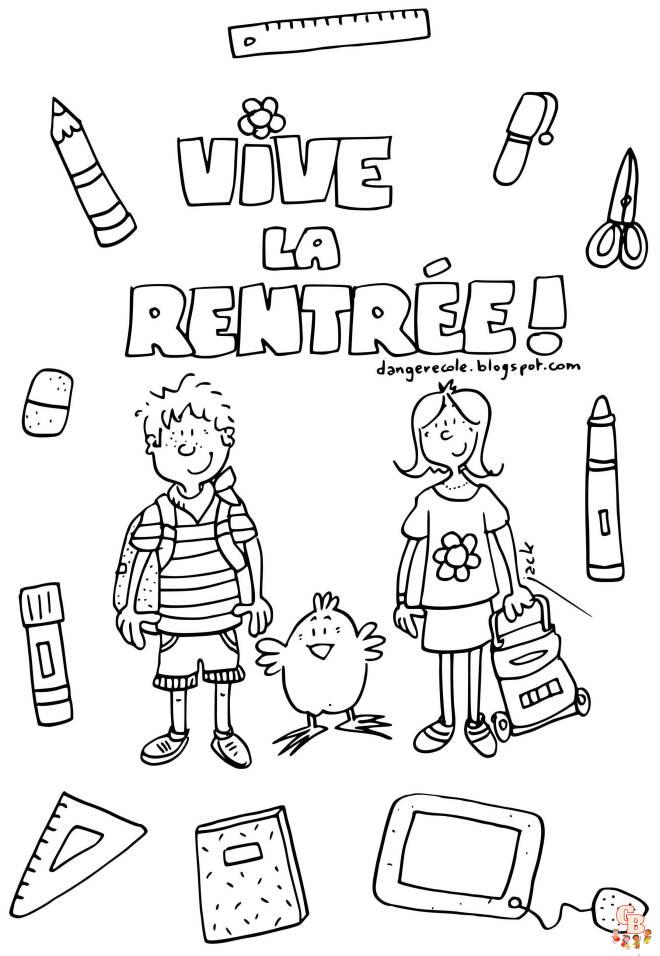 coloriage rentree des classes