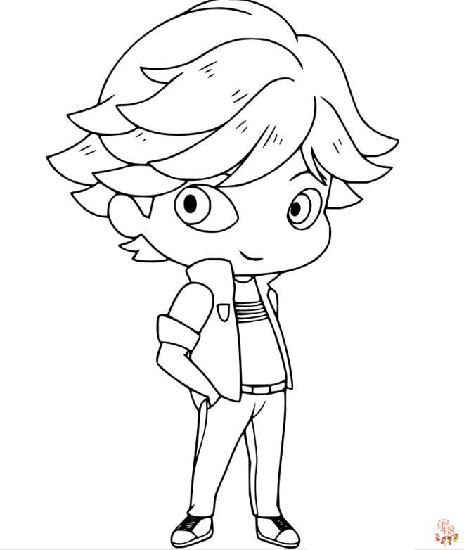 Coloriage Adrien