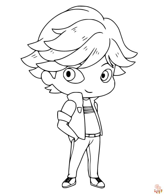 Coloriage Adrien