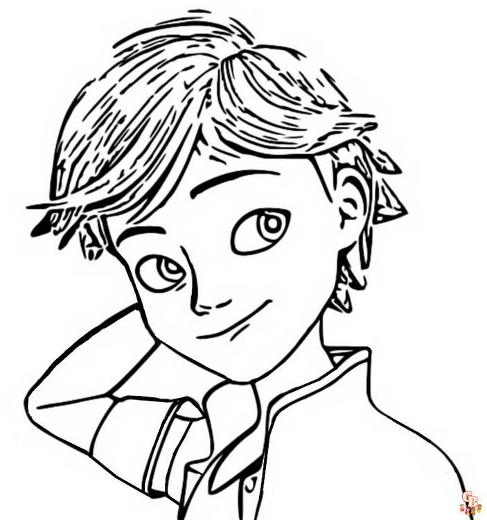 Coloriage Adrien