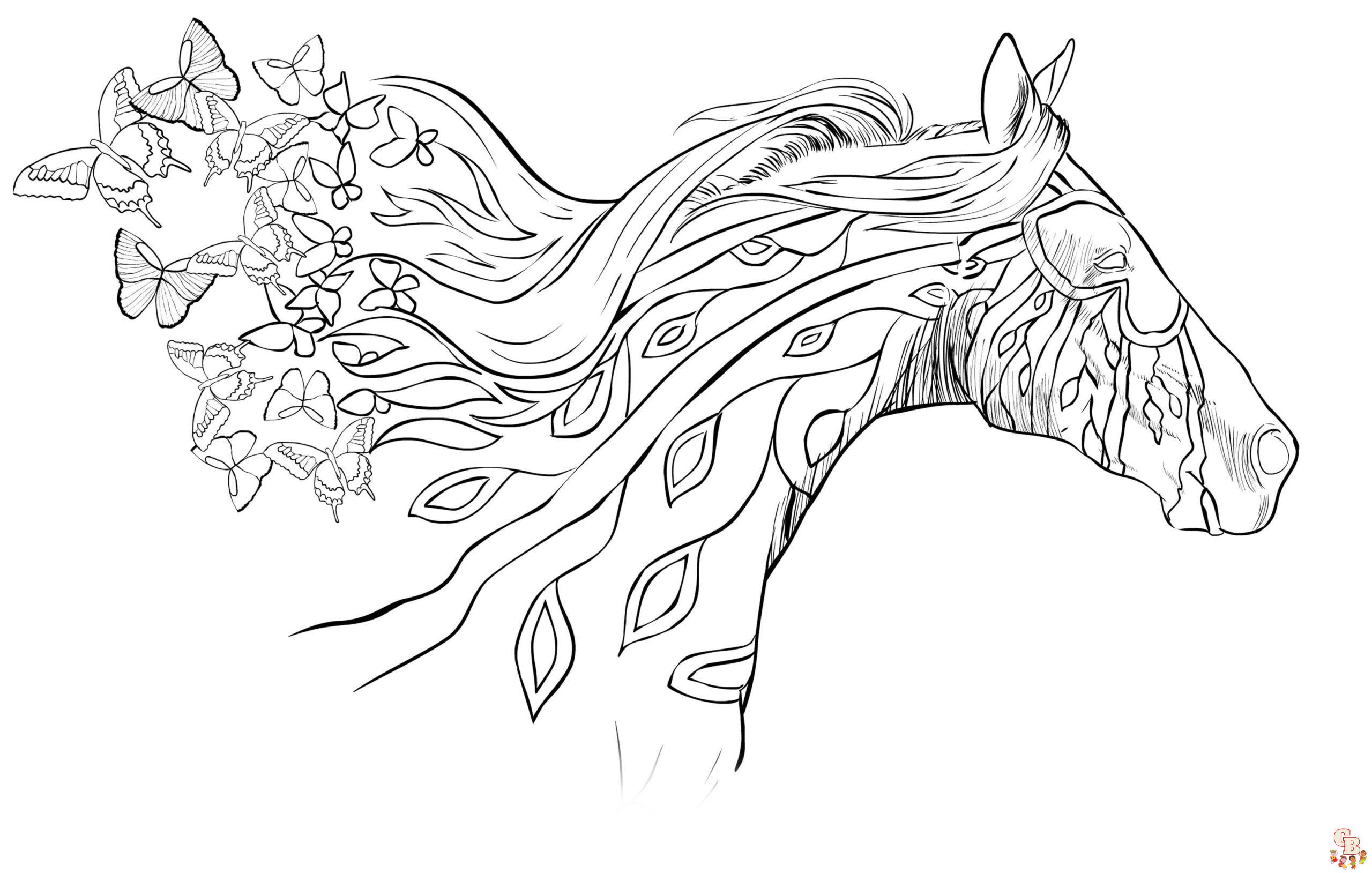 Coloriage Adulte Cheval