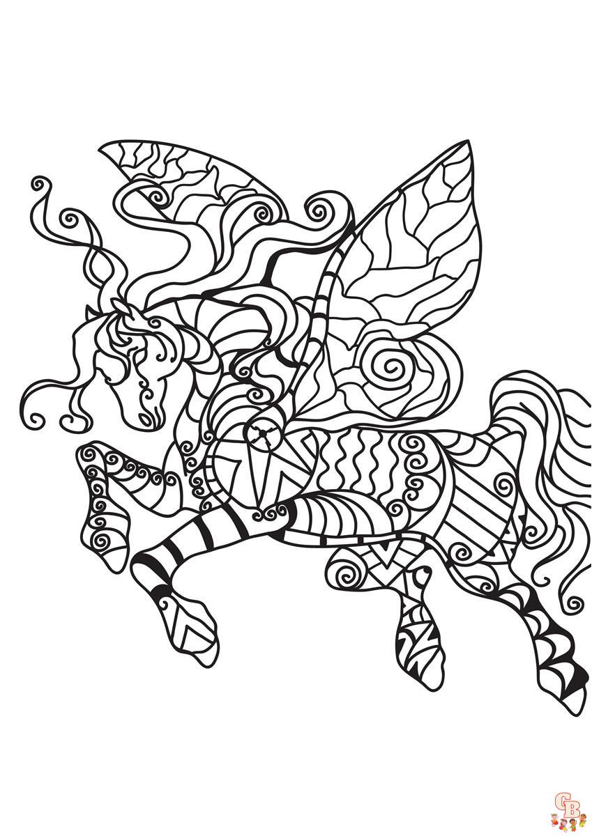 Coloriage Adulte Cheval