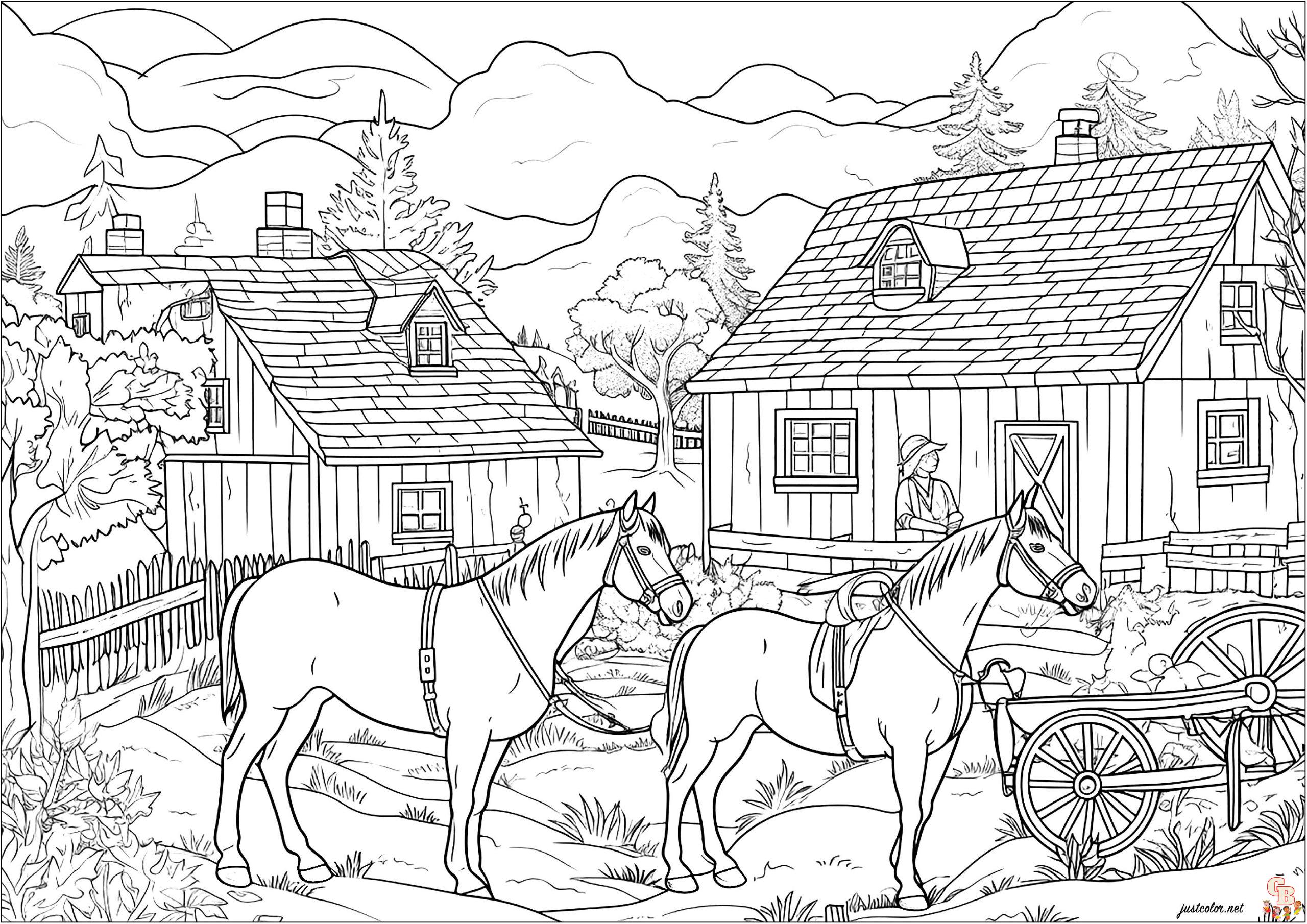 Coloriage Adulte Cheval