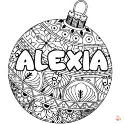 Coloriage Alexia