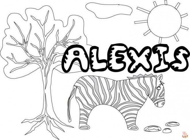 Coloriage Alexia