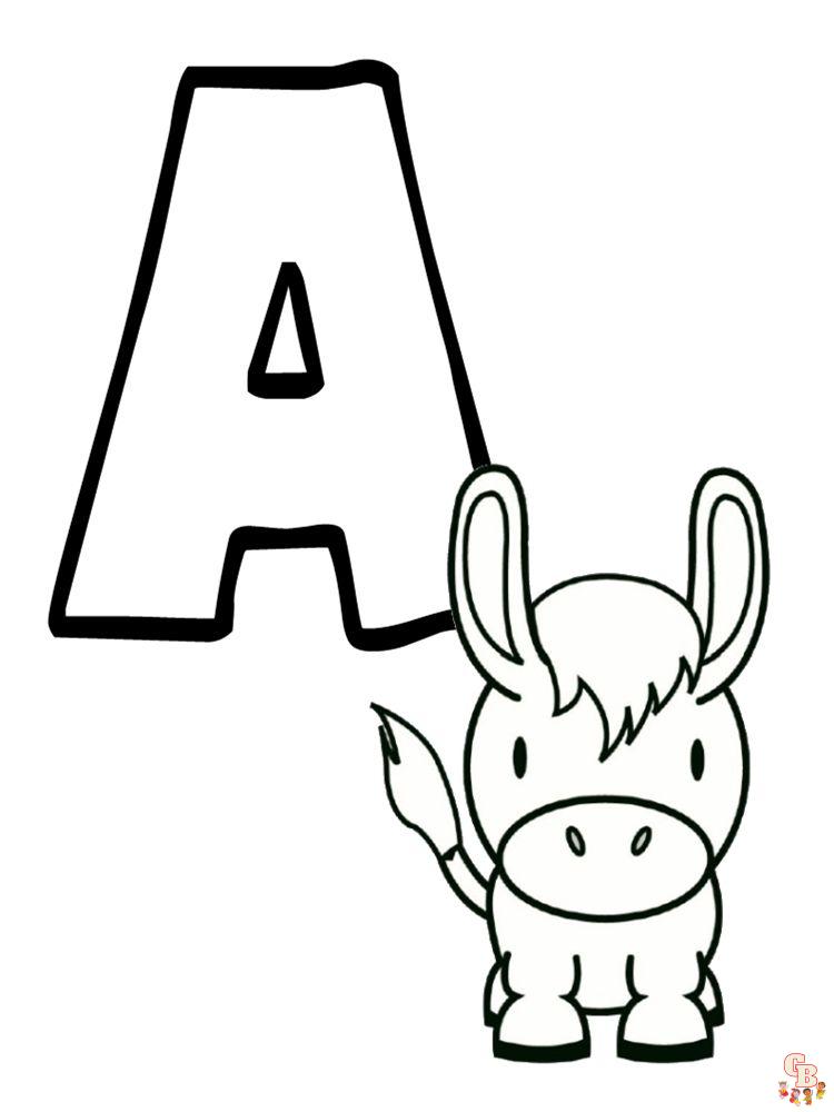 Coloriage Alphabet Des Animaux