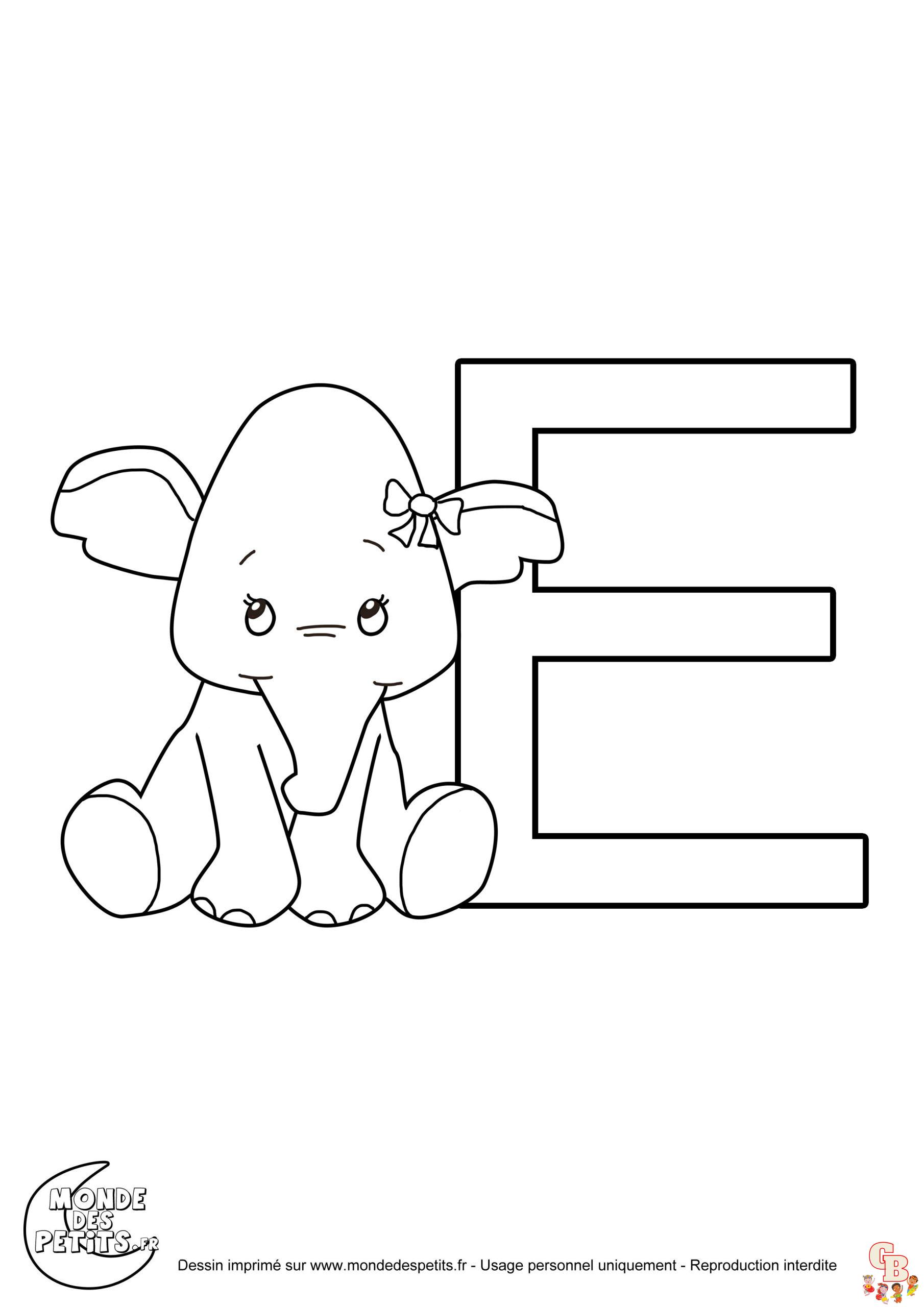 Coloriage Alphabet Des Animaux