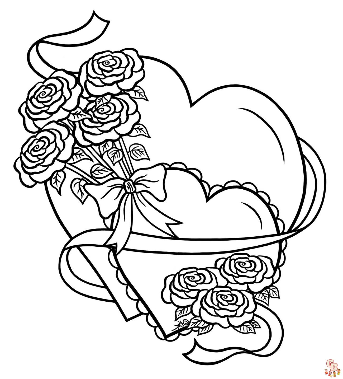 Coloriage Amour Coeur