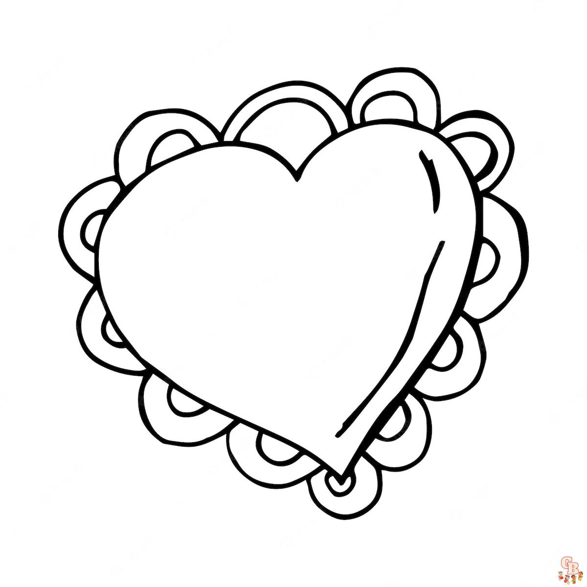 Coloriage Amour Coeur