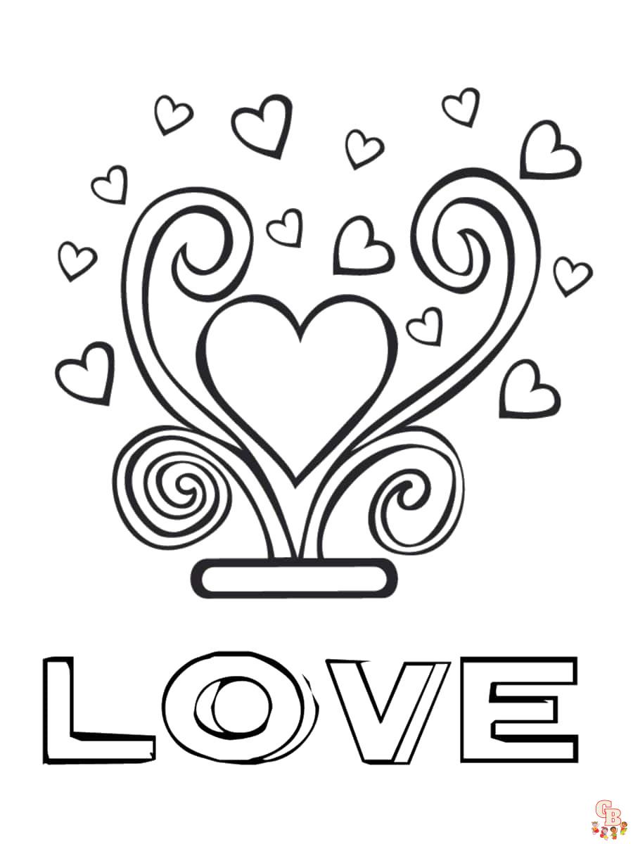 Coloriage Amour Coeur