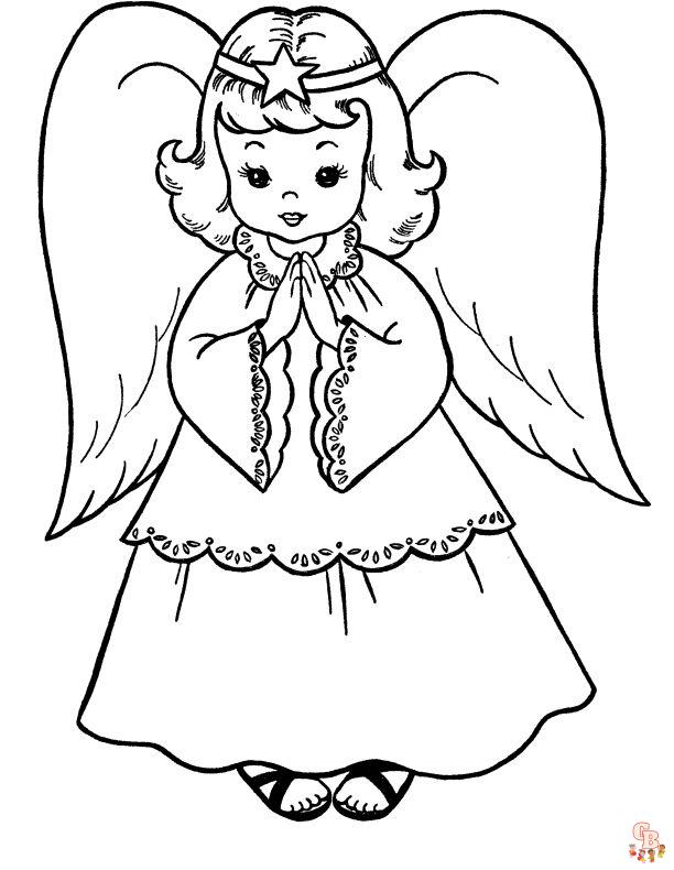 Coloriage Ange De Noel