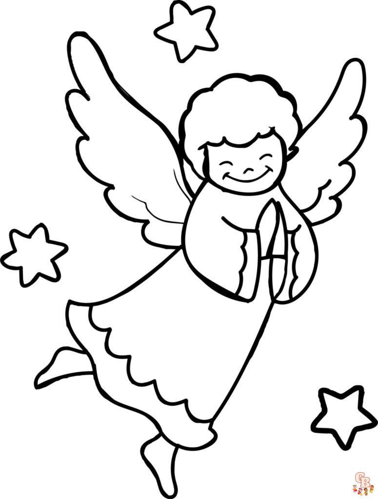 Coloriage Ange De Noel