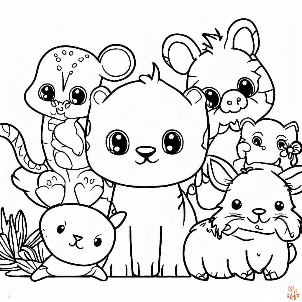 Coloriage Animaux Mignon