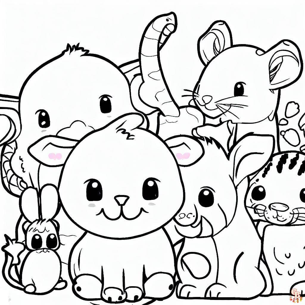 Coloriage Animaux Mignon