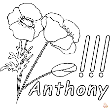 Coloriage Anthony