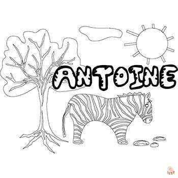 Coloriage Antoine