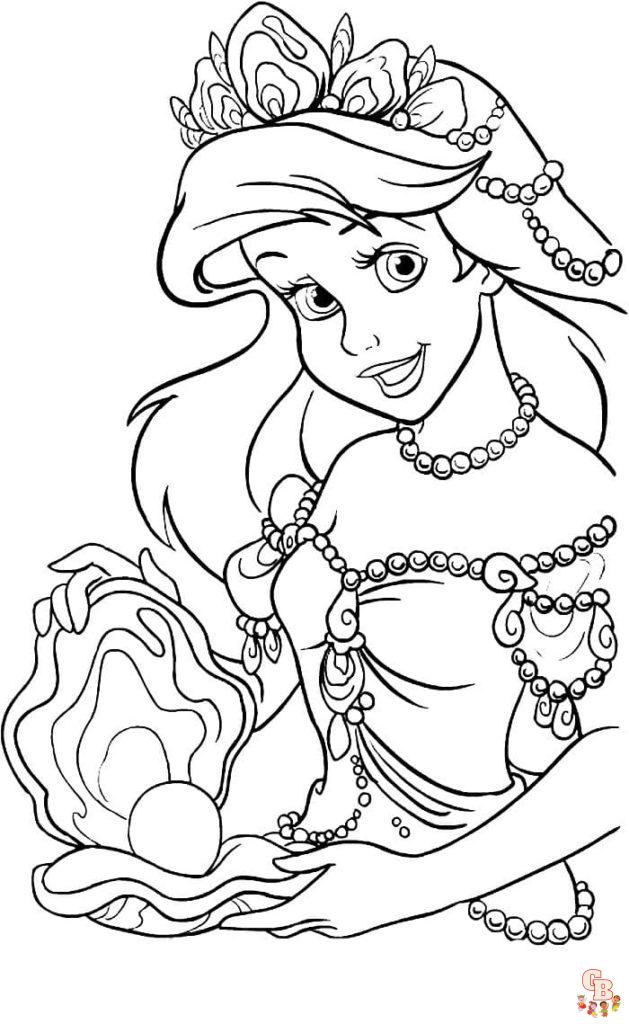 Coloriage Ariel La Petite Sirene