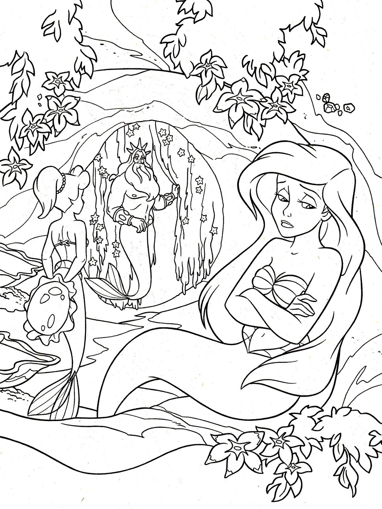 Coloriage Ariel La Petite Sirene