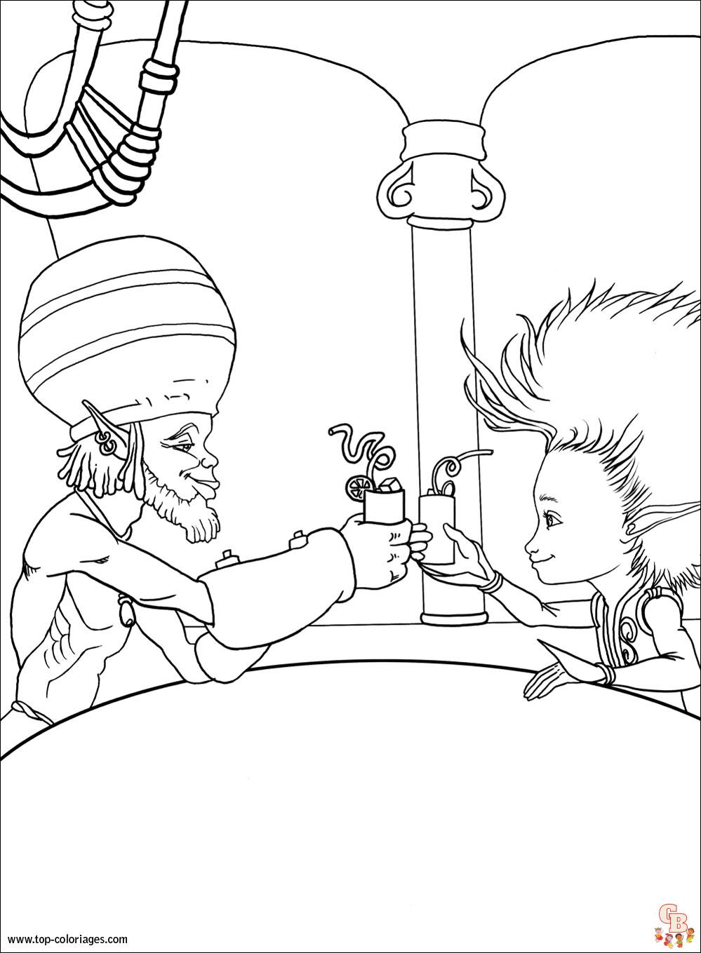 Coloriage Arthur et les Minimoys