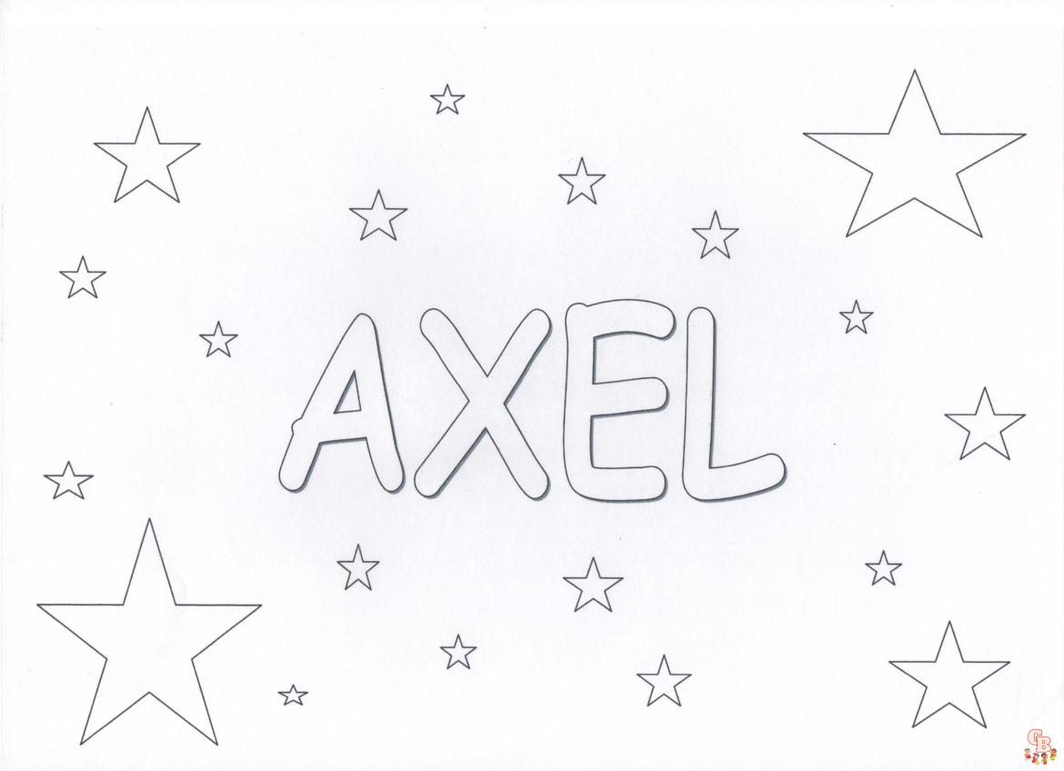 Coloriage Axel