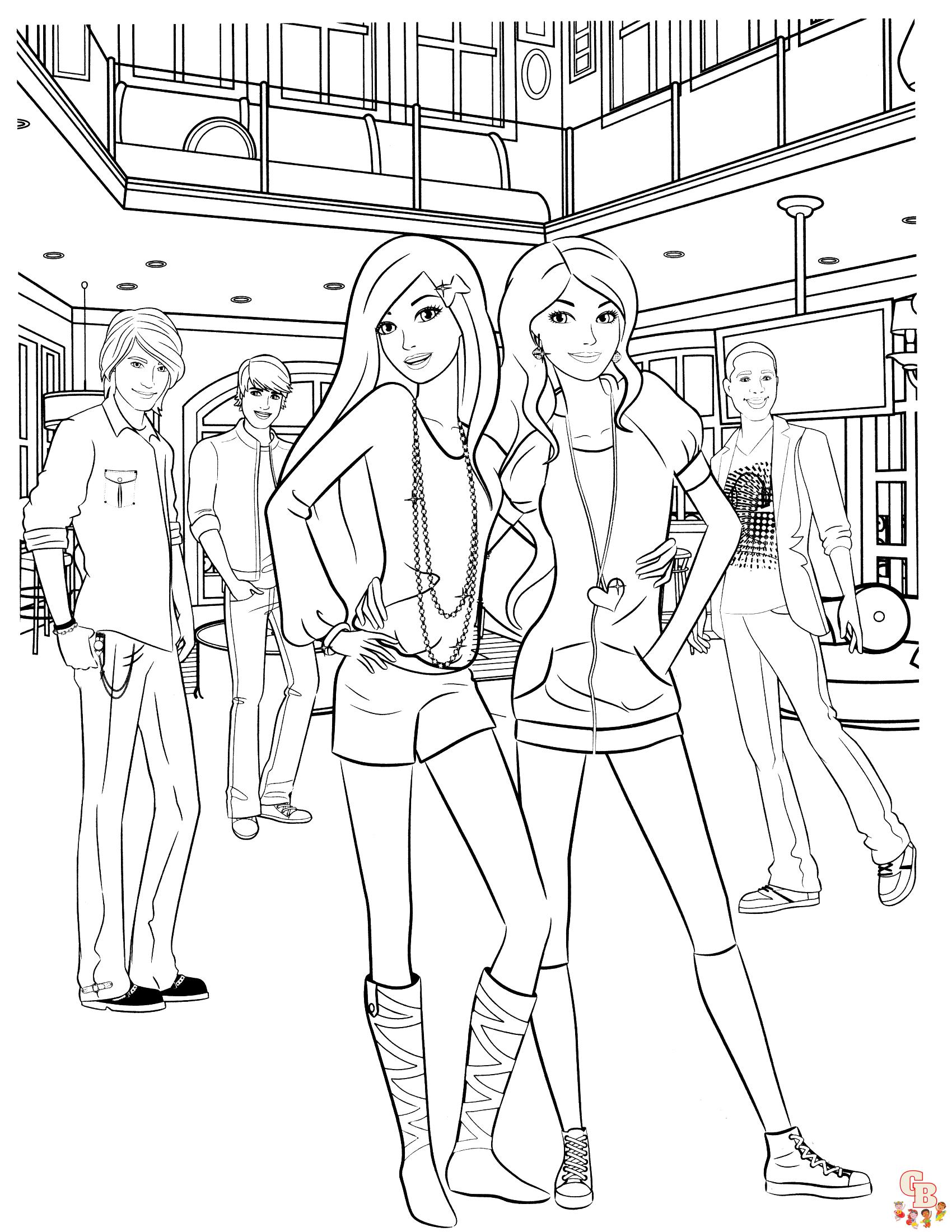 Coloriage Barbie Dreamhouse